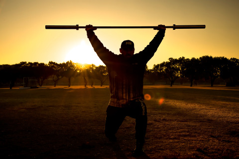 Cross fit at sunrise